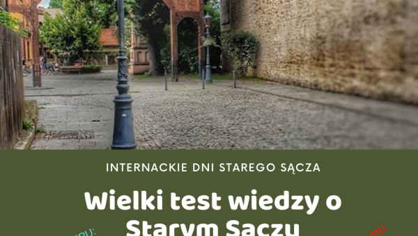 WIELKI TEST WIEDZY O STARYM SĄCZU #zostanwdomu